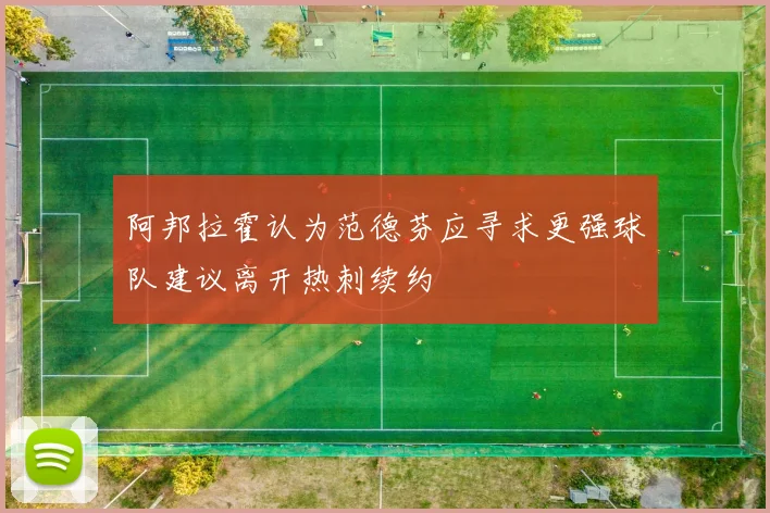 阿邦拉霍认为范德芬应寻求更强球队建议离开热刺续约